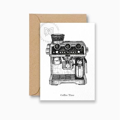 Carta postale del café espresso