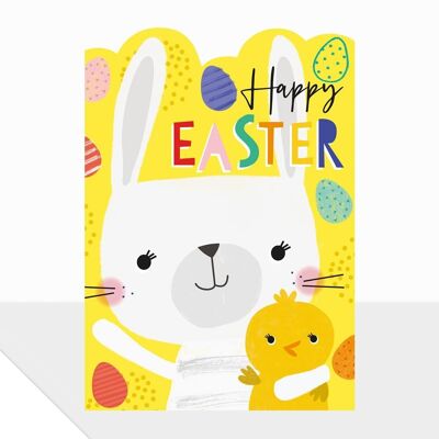 Biglietto di auguri di buona Pasqua con coniglietto - Artbox Coniglietto di buona Pasqua