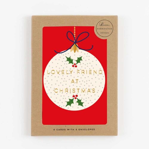 Piccolo Christmas Card Pack - Merry Christmas Card Pack - Lovely Friend