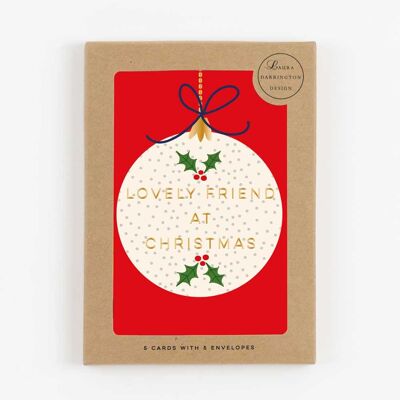 Paquete de tarjetas de Navidad Piccolo - Paquete de tarjetas de Feliz Navidad - Lovely Friend