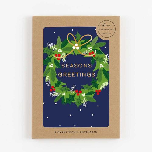 Piccolo Christmas Card Pack - Merry Christmas Card Pack - Seasons Greetings