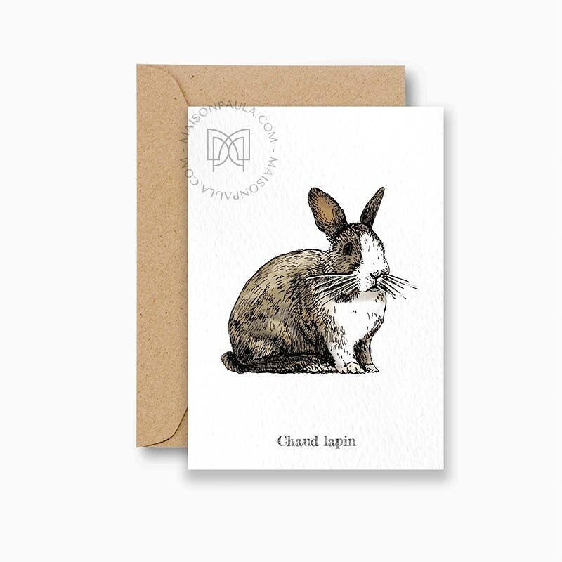 Postkarte Chaud lapin