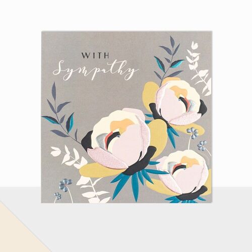 Floral Sympathy Card - Glow With Sympathy