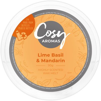 Limette Basilikum & Mandarine (90g Wachsschmelze)