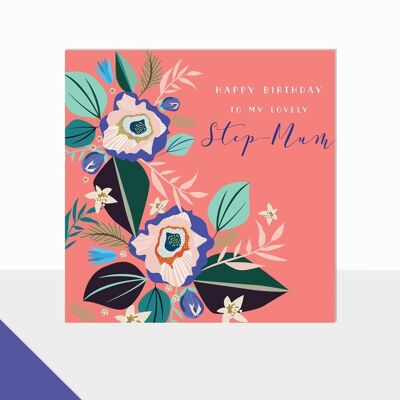 Step Mum Birthday Card - Glow Birthday Step Mum