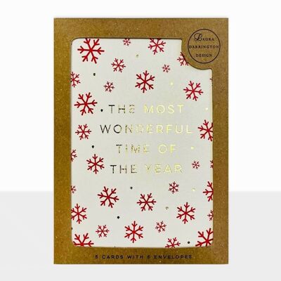 Piccolo Christmas Card Pack - Merry Christmas Card Pack - Most Wonderful time of the Year