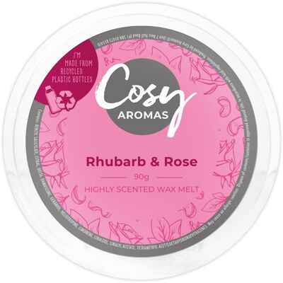 Ruibarbo y Rosa (90g Cera Derretida)