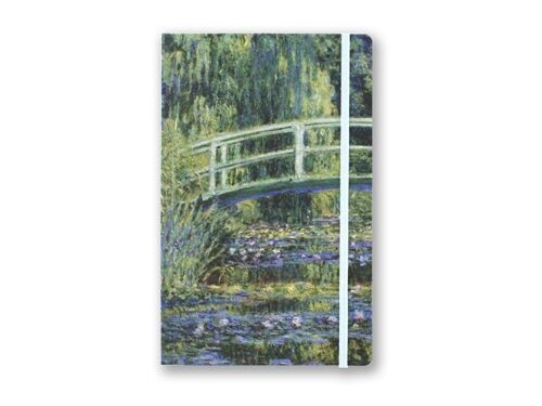 Softcover notebook, A5, Japanese bridge, Monet
