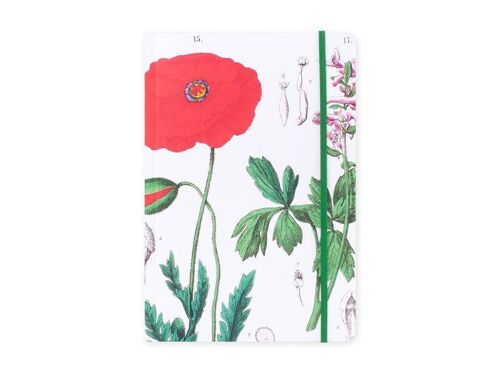 Softcover Notebook, A5, Poppy, Hortus Botanicus