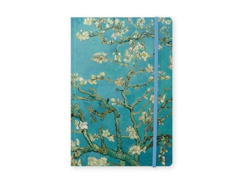 Softcover Notebook A5 , Van Gogh, Almond Blossom