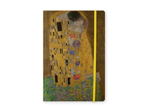 Softcover Notebook A5 , Gustav Klimt, The Kiss