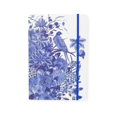 Softcover notebook, A5, Delft Blue birds, Rijksmuseum