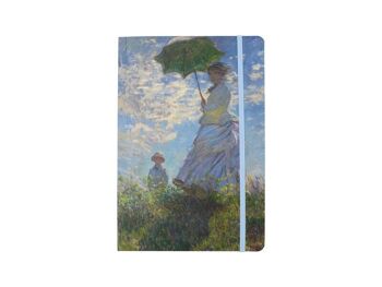 Carnet à couverture souple, A5, Claude Monet, Femme à l'ombrelle 1