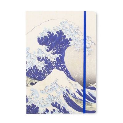 Carnet à couverture souple, A5,La Grande Vague de Kanagawa, Hokusai