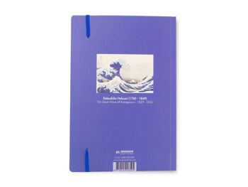 Carnet à couverture souple, A5,La Grande Vague de Kanagawa, Hokusai 2