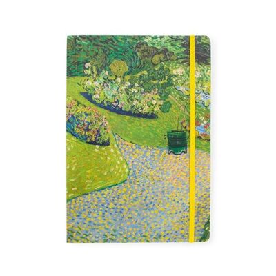 Carnets à couverture souple A5, Van Gogh, Jardin à Auvers, Vincent van Gogh