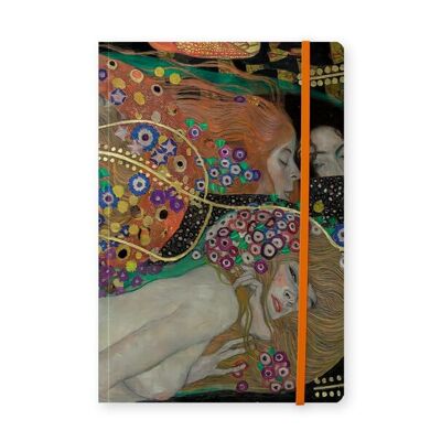 Softcover-Notizbuch A5, Gustav Klimt, Wasserschlangen 2