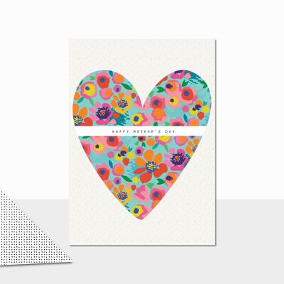 Floral Heart Mother's Day Card - Rio Brights Mothers Day Heart