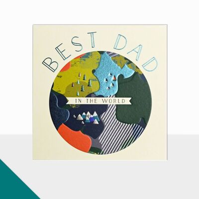 Best Dad Father's Day Card - Glow Fathers Day Best Dad