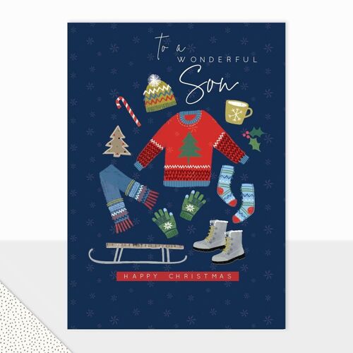 Wonderful Son Christmas Card - Halcyon Wonderful Son at Christmas