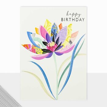 Carte Joyeux Anniversaire Fleur de Lotus - Utopia Joyeux Anniversaire Fleur de Lotus