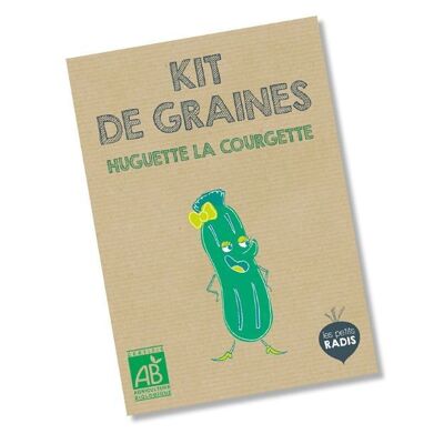 Mini kit di semi biologici di Huguette le zucchine