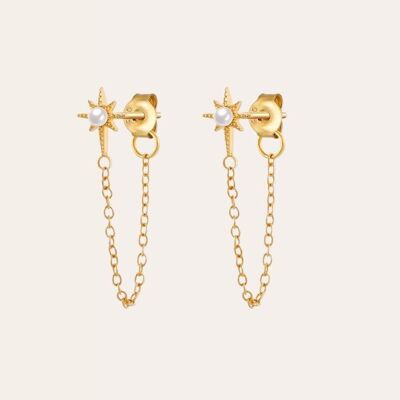 STAR CHAIN ​​EARRINGS