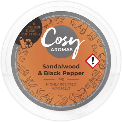 Sandalwood & Black Pepper (90g Wax Melt)