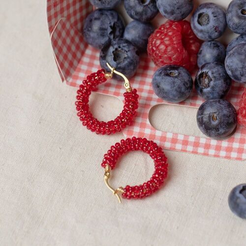 Boucles Claire rouges