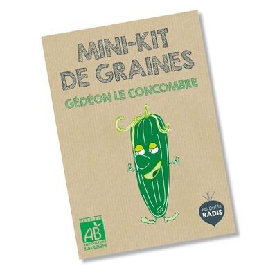 Mini kit de semillas orgánicas de pepino Gédéon