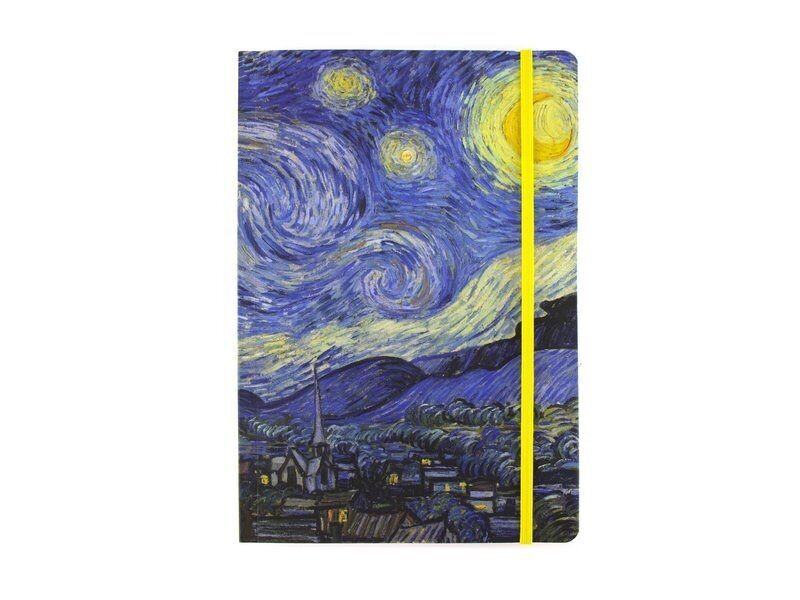 Cuaderno de tapa blanda, A5, Van Gogh, Noche estrellada