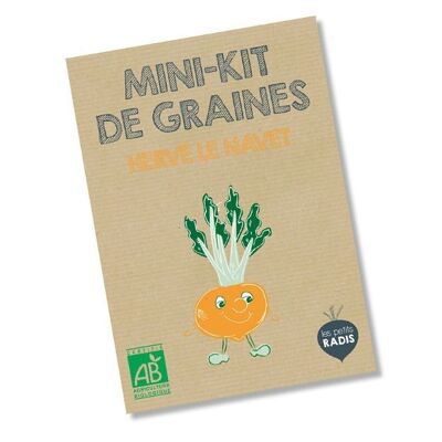 Mini kit de semillas ecológicas de Hervé le navet