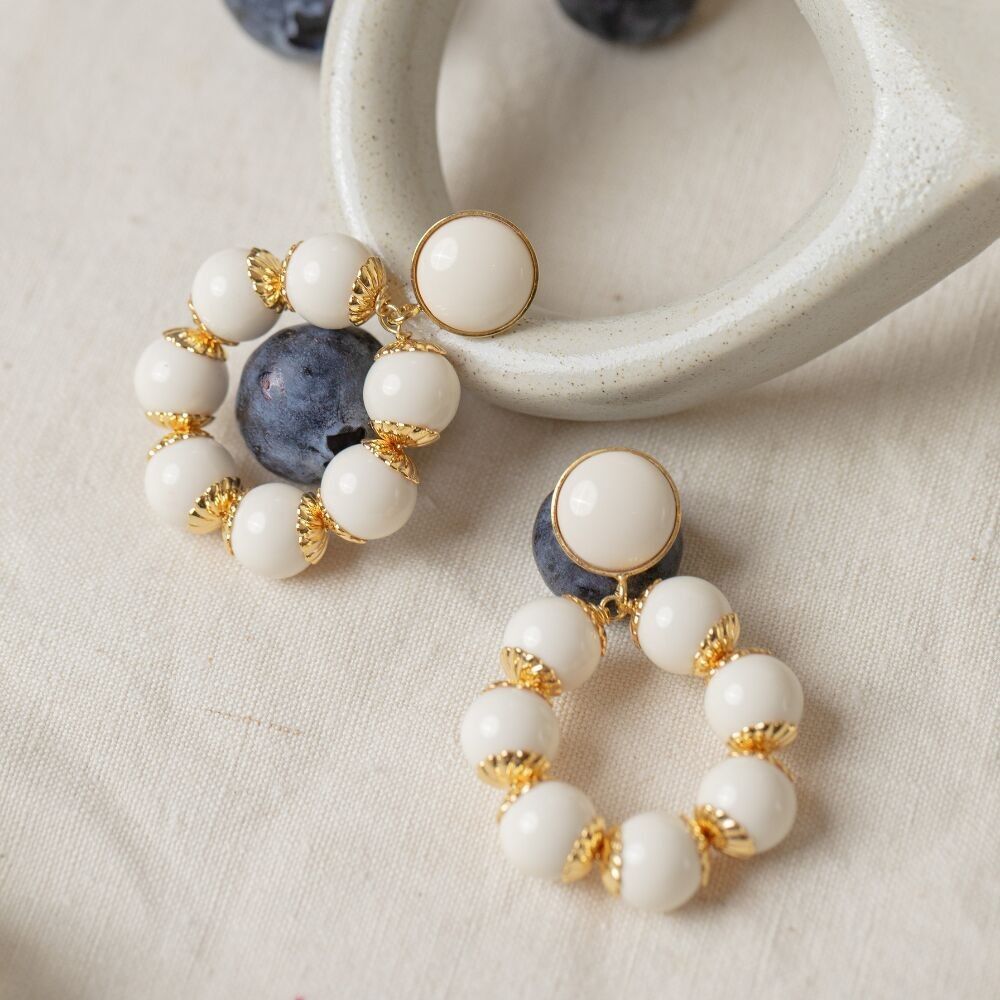 Boucles Alice crème