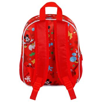 Disney Mickey Mouse Twirl-Small Sac à dos 3D Rouge 3