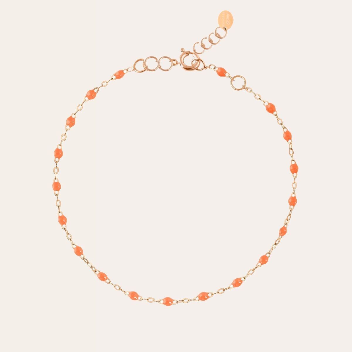 ORANGE GOLD RESIN BRACELET