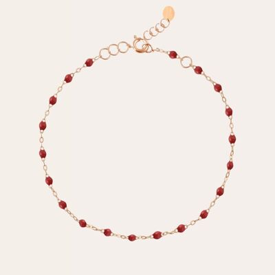 RED GOLD RESIN BRACELET