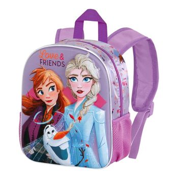 Disney La Reine des Neiges 2 Friends - Petit sac à dos 3D Fuchsia 1