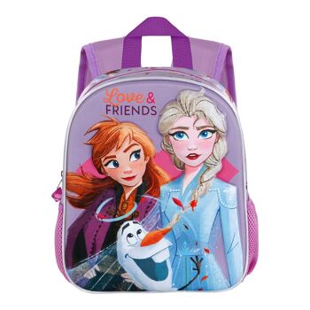 Disney La Reine des Neiges 2 Friends - Petit sac à dos 3D Fuchsia 2