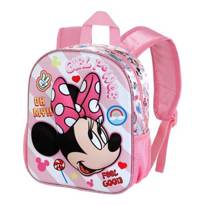 Disney Minnie Mouse Power-Small 3D Backpack, Pink