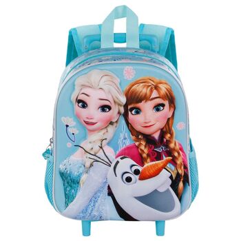 Disney La Reine des Neiges 2 Happiness-3D Sac à dos avec petites roulettes Turquoise 2