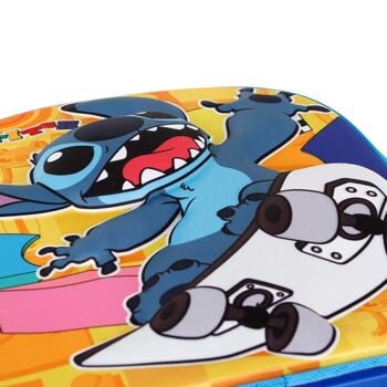Disney Lilo et Stitch Skater-3D Sac à dos avec petites roulettes Jaune 5
