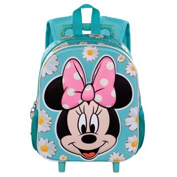 Disney Minnie Mouse Spring-Small Sac à dos 3D à roulettes Bleu 2