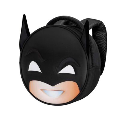 DC Comics Batman Send-Mochila Emoji, Negro