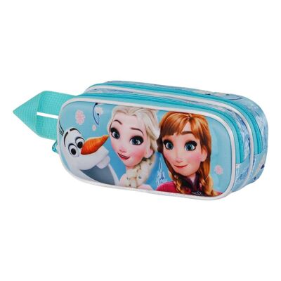 Disney Frozen 2 Happiness-Estuche Portatodo 3D Doble, Turquesa