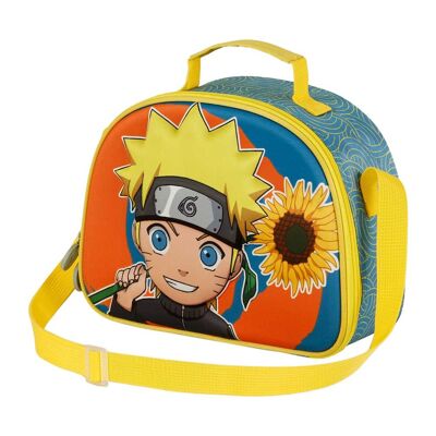 Naruto Peace-Bolsa Portamerienda 3D, Multicolor