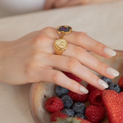 Bague Mandarine Rubis Zodoiste