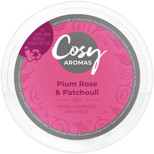 Plum Rose & Patchouli (90g Wax Melt)