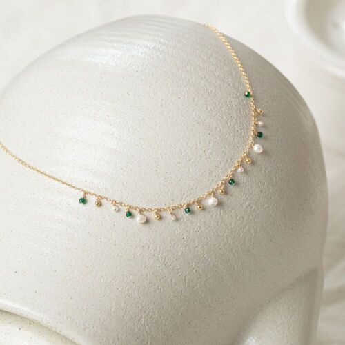 Collier Vanille vert