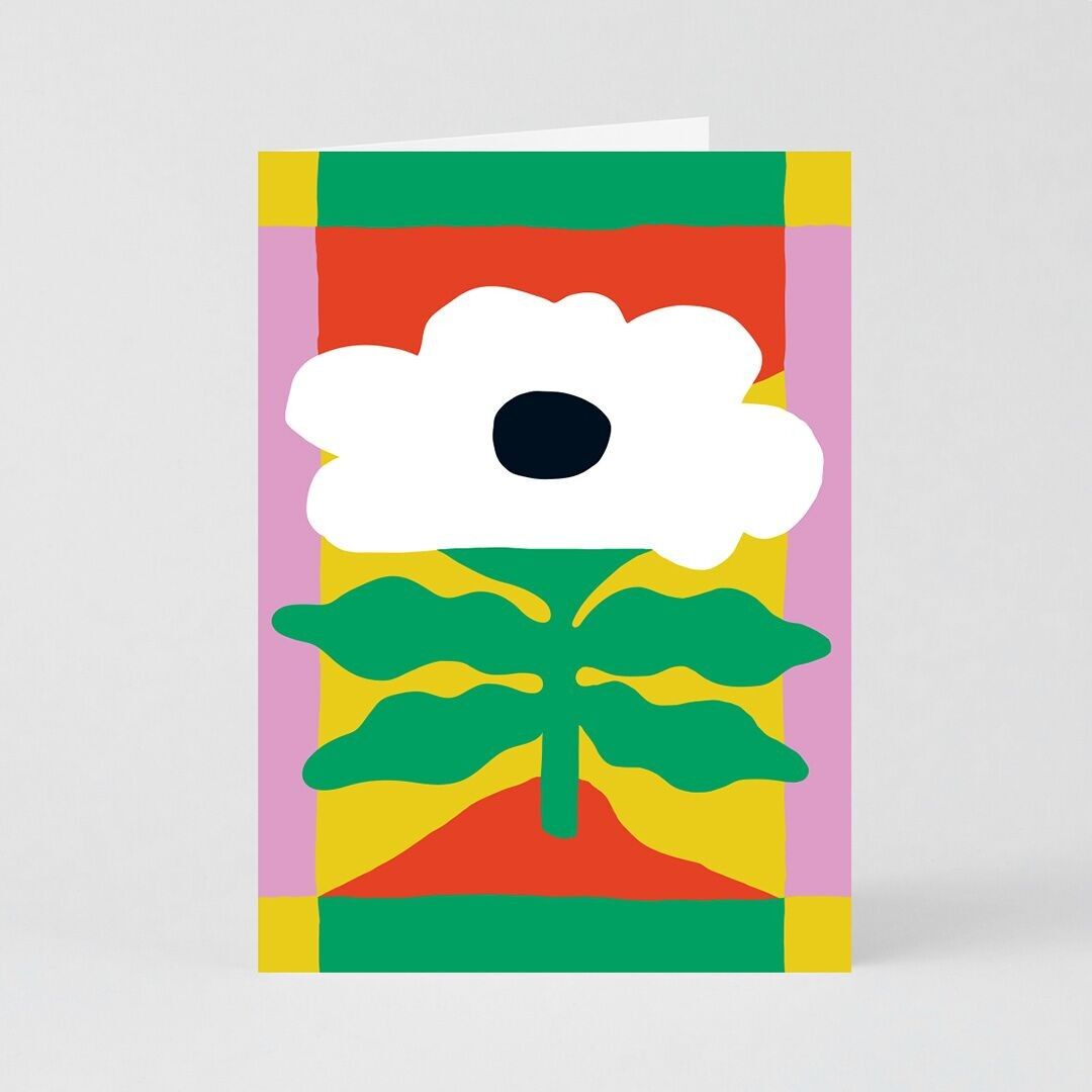 Biglietto d'auguri (piegato) + busta - Natura nascente - Fiore (13x18 cm / 5x7 pollici)