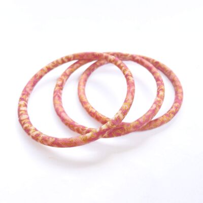 Pulsera japonesa de oro rosa